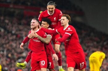 Mac Allister score a powerful Rocket to send Liverpool on top of the table