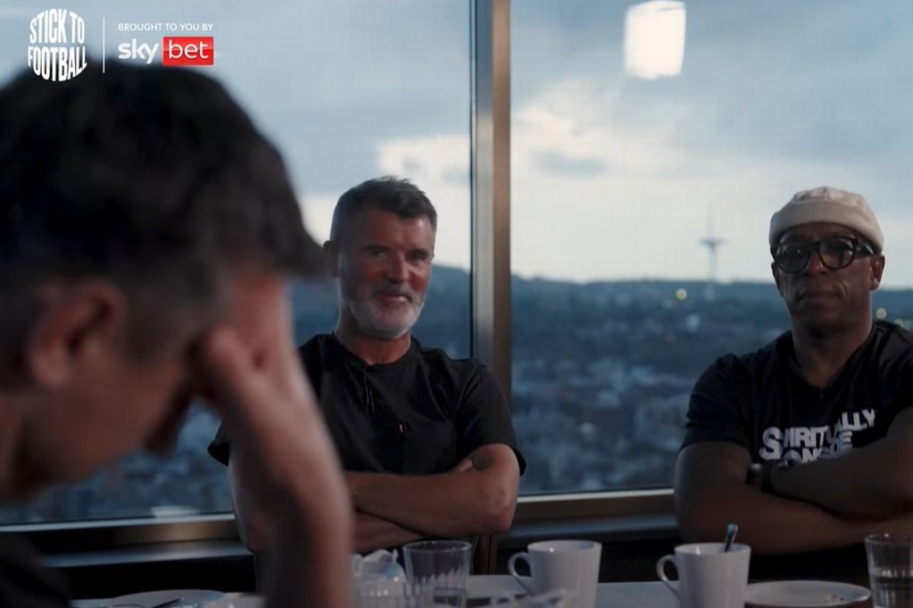 Jamie Carragher explodes at Gary Neville over Arne Slot on live TV as Roy Keane and Ian Wright powerless to intervene