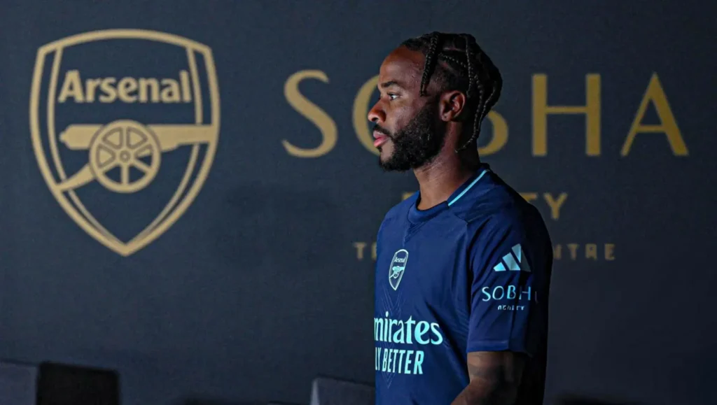The shirt number Raheem Sterling will wear for Arsenal this season
