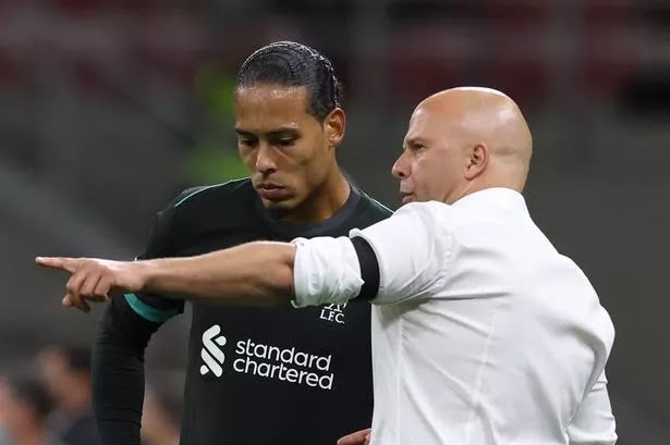 Arne Slot ‘sent private text’ to Virgil van Dijk to influence Liverpool U-turn