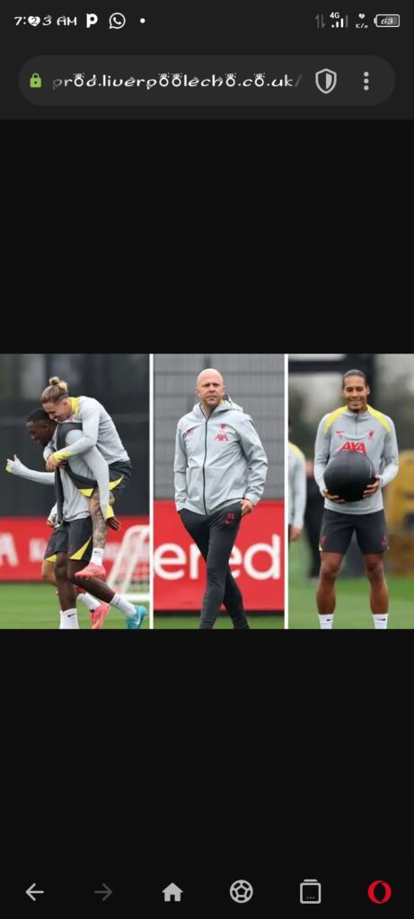 Liverpool injury boost confirmed, young Arne Slot duo in – 4 things from Champions League training