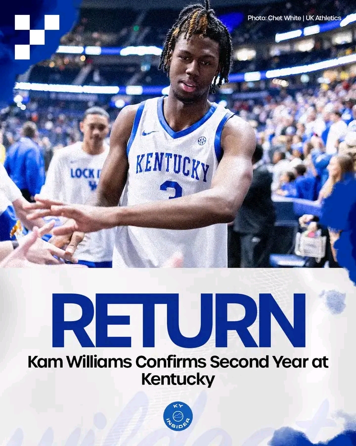 BREAKING: Kam Williams will officially return to Kentucky for his junior season…Full details below